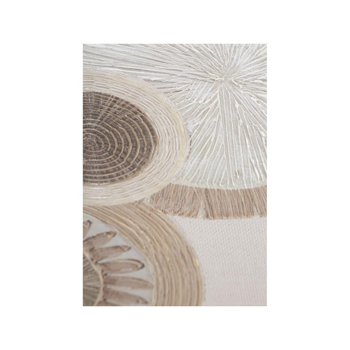 Quadro Dipinto Tela Circly Con Inserti Mod.A cm.50x3,2x100 |Mauro Ferretti