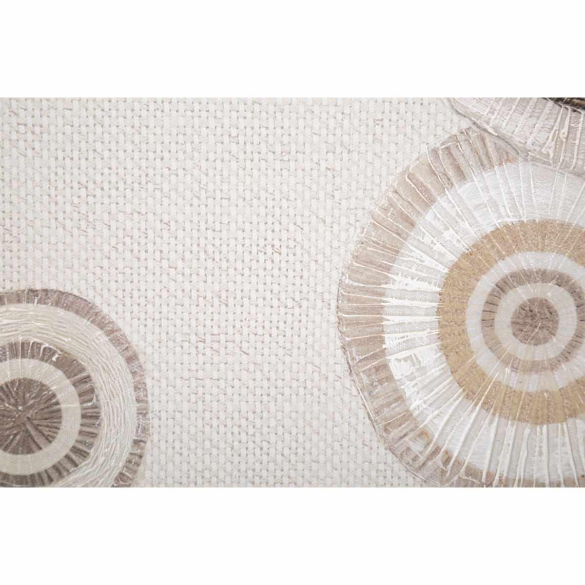 Quadro Dipinto Tela Circly Con Inserti Mod.B cm.50x3,2x100 |Mauro Ferretti