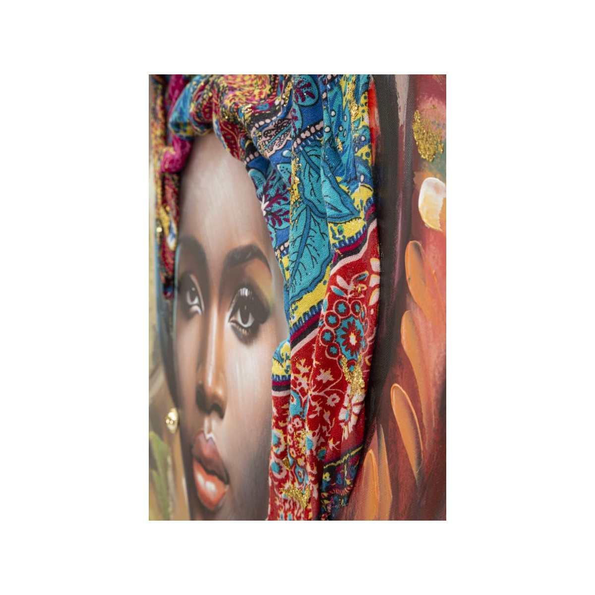 Quadro Dipinto Tela Con Cornice Deva Mod.B cm.82x4,5x122 |Mauro Ferretti