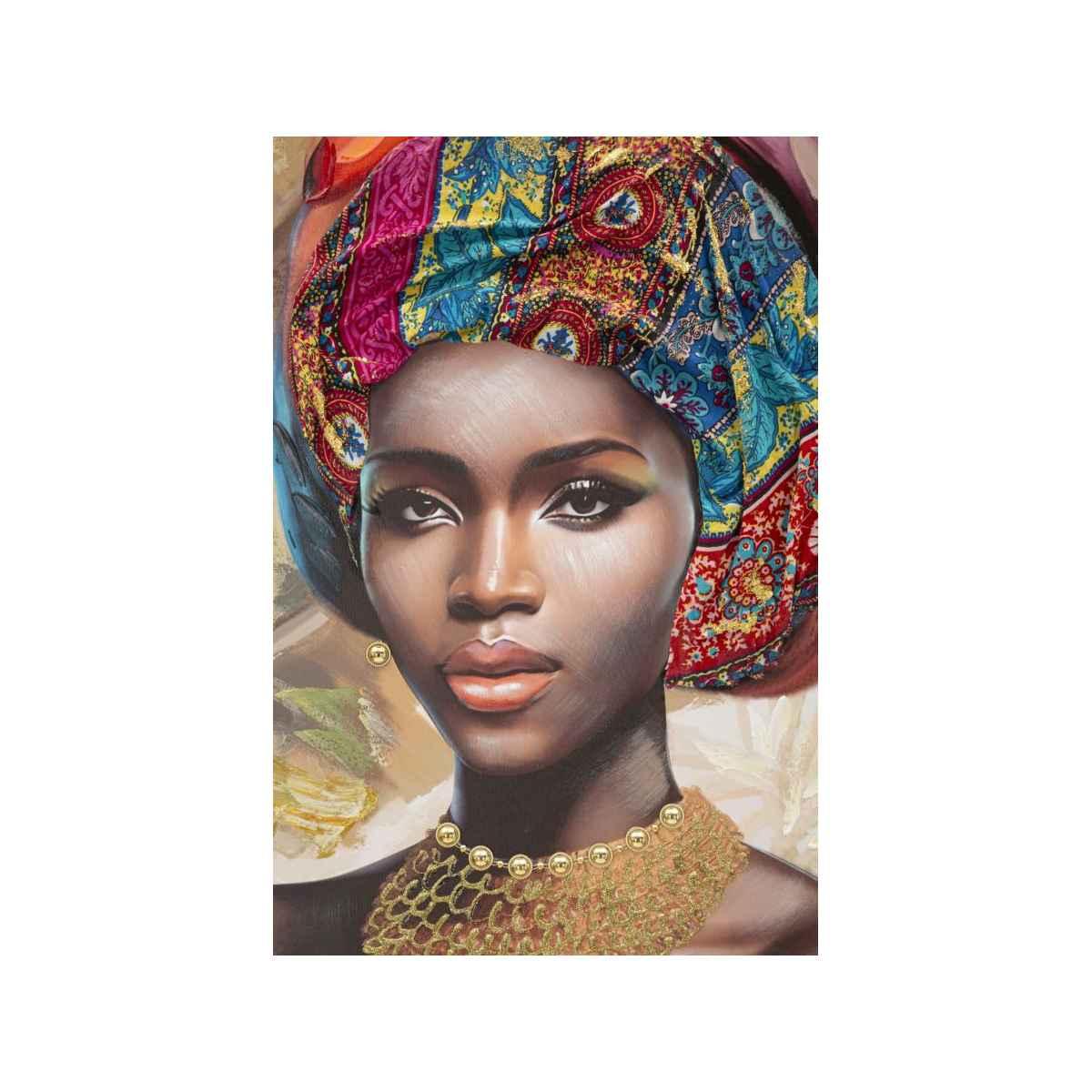 Quadro Dipinto Tela Con Cornice Deva Mod.B cm.82x4,5x122 |Mauro Ferretti