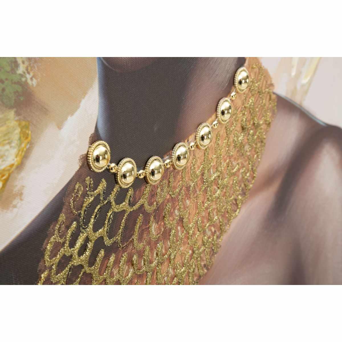 Quadro Dipinto Tela Con Cornice Deva Mod.B cm.82x4,5x122 |Mauro Ferretti