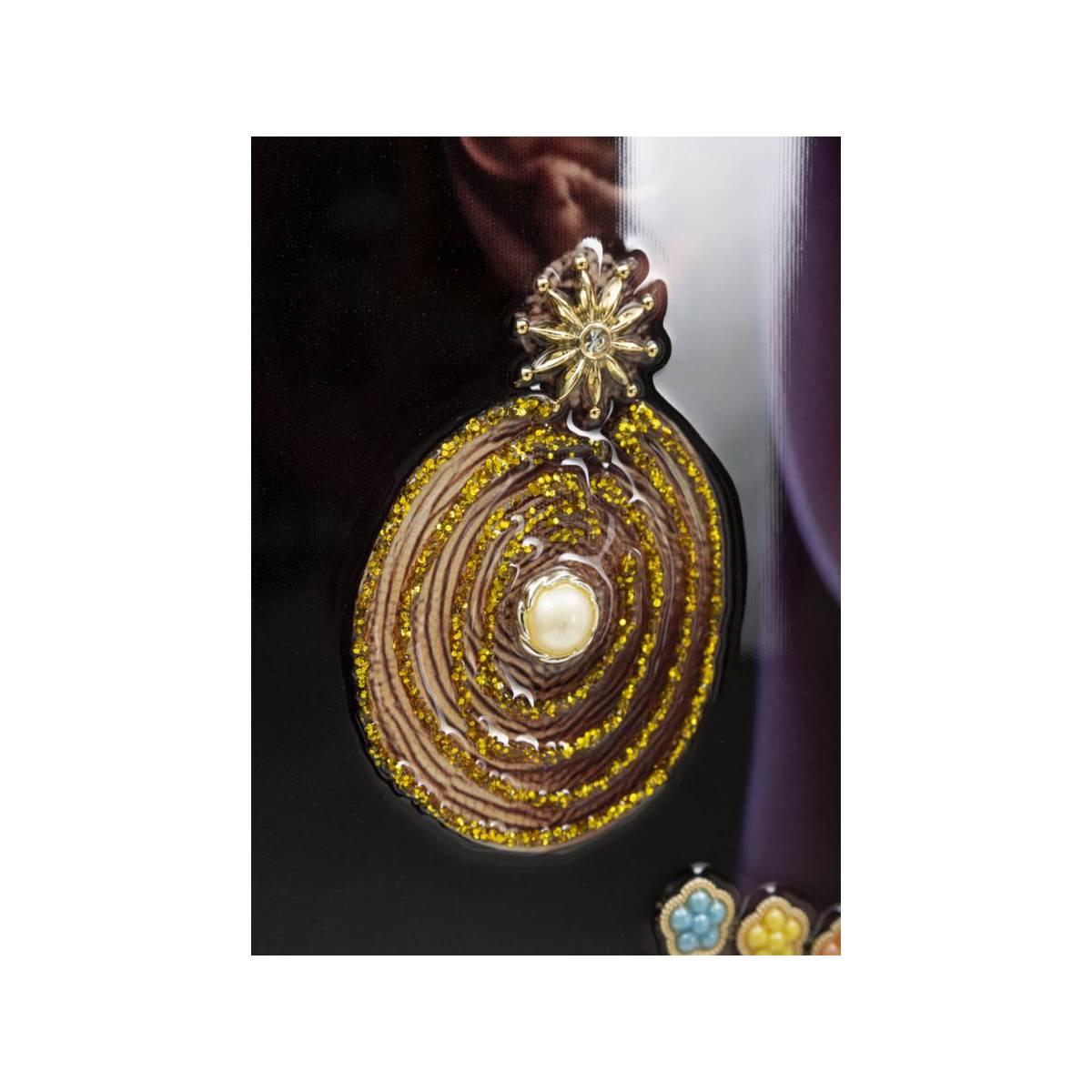 Quadro Dipinto Tela Con Cornice Zena Mod.A cm.72x4,5x102 |Mauro Ferretti