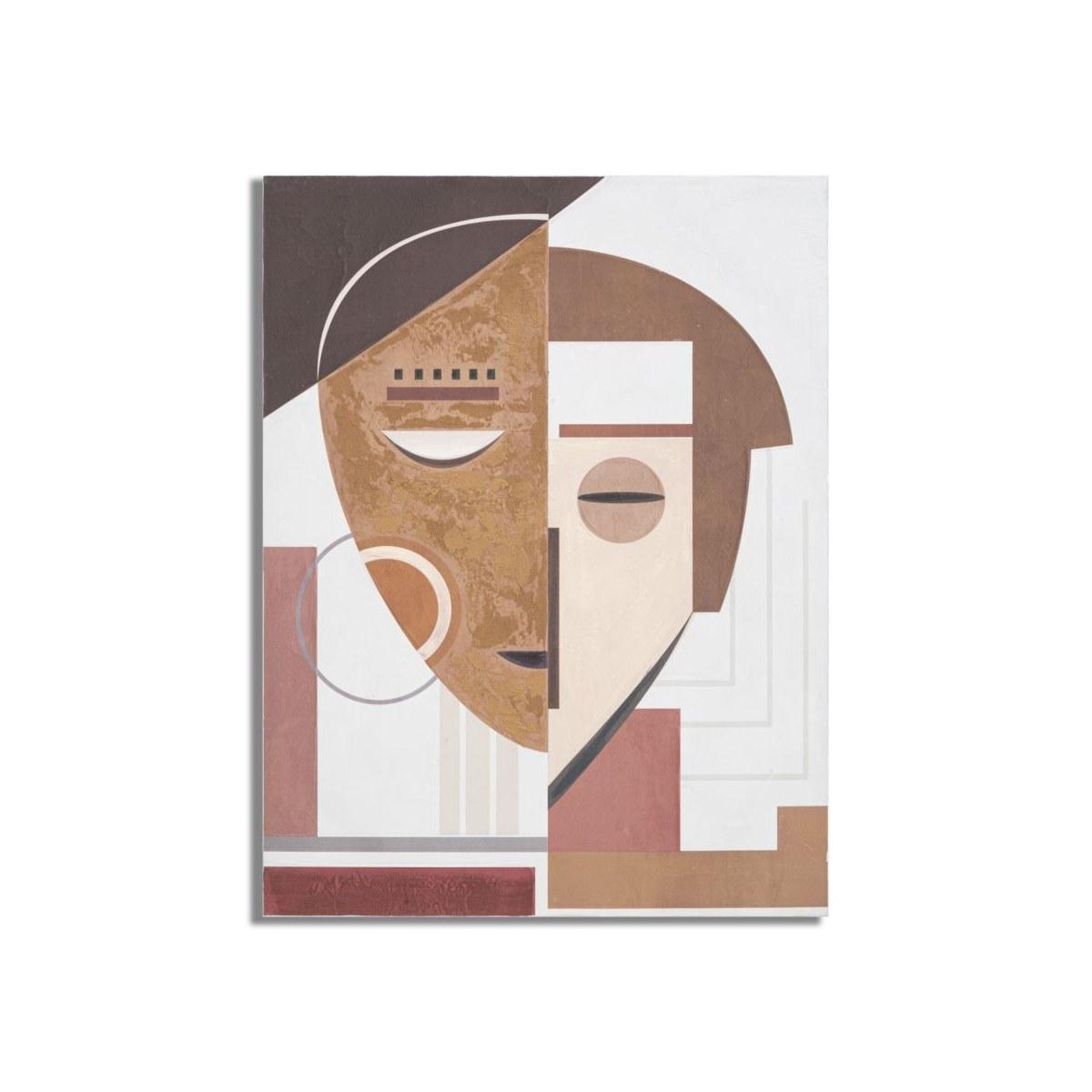 Quadro Dipinto Tela Ethnic Face cm.60x2,7x80 |Mauro Ferretti