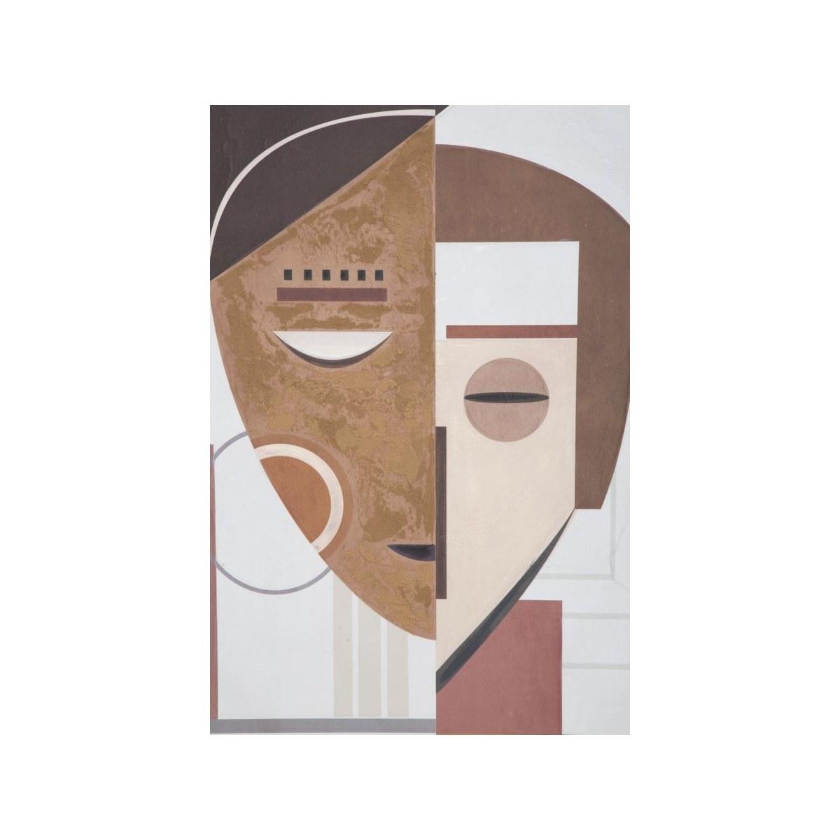 Quadro Dipinto Tela Ethnic Face cm.60x2,7x80 |Mauro Ferretti