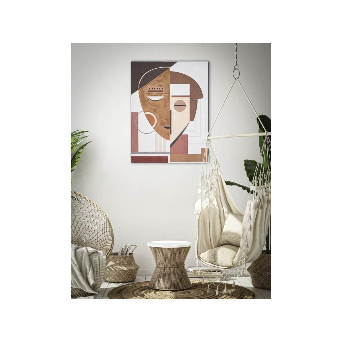 Quadro Dipinto Tela Ethnic Face cm.60x2,7x80 |Mauro Ferretti