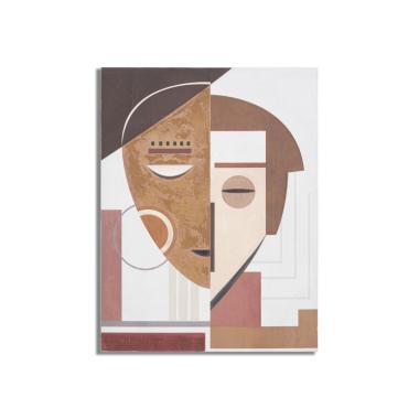 Quadro Dipinto Tela Ethnic Face cm.60x2,7x80 |Mauro Ferretti