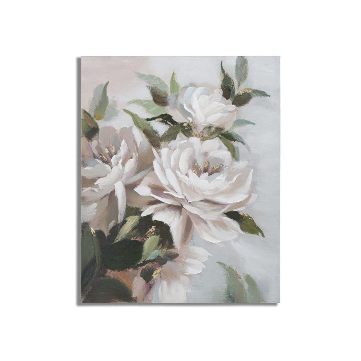 Quadro Dipinto Tela Flower&Leaf cm.80x3,7x100 |Mauro Ferretti