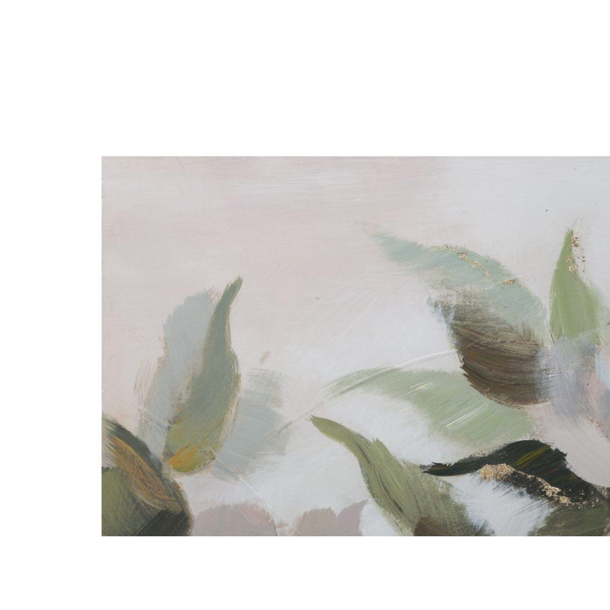 Quadro Dipinto Tela Flower&Leaf cm.80x3,7x100 |Mauro Ferretti