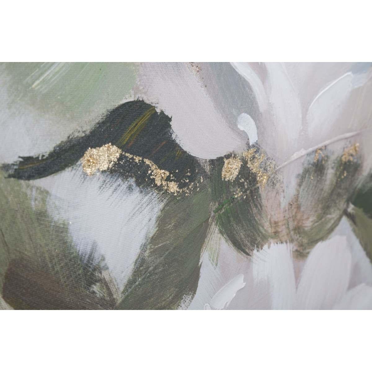 Quadro Dipinto Tela Flower&Leaf cm.80x3,7x100 |Mauro Ferretti