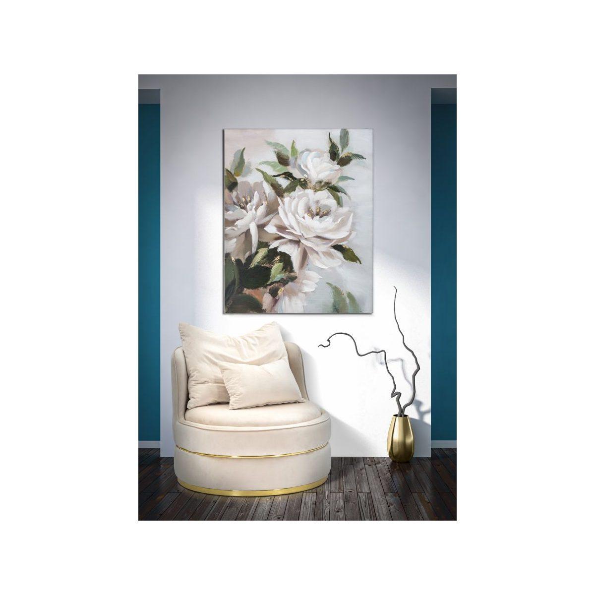 Quadro Dipinto Tela Flower&Leaf cm.80x3,7x100 |Mauro Ferretti