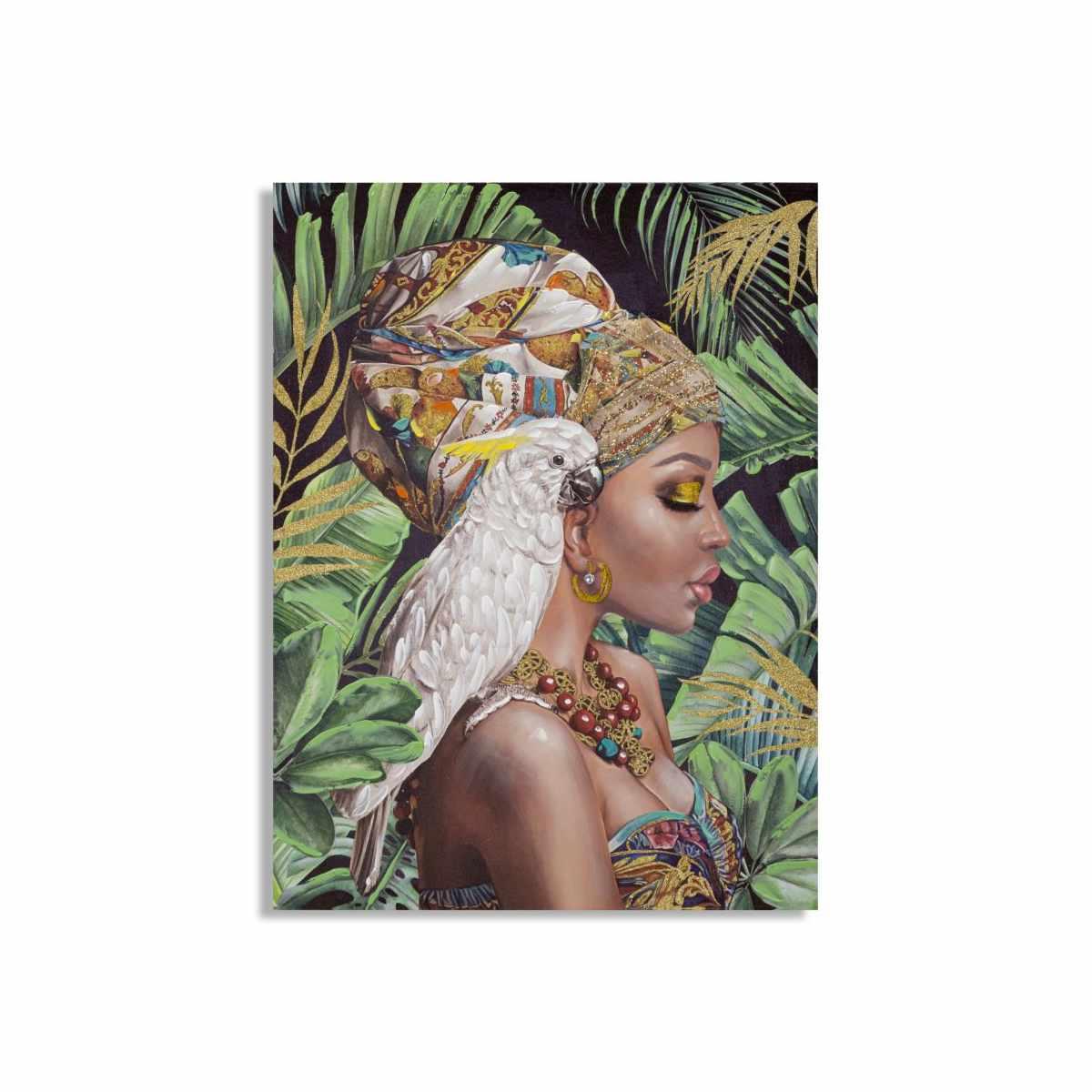 Quadro Dipinto Su Tela Kloe Verticale cm.90x3x120 |Mauro Ferretti