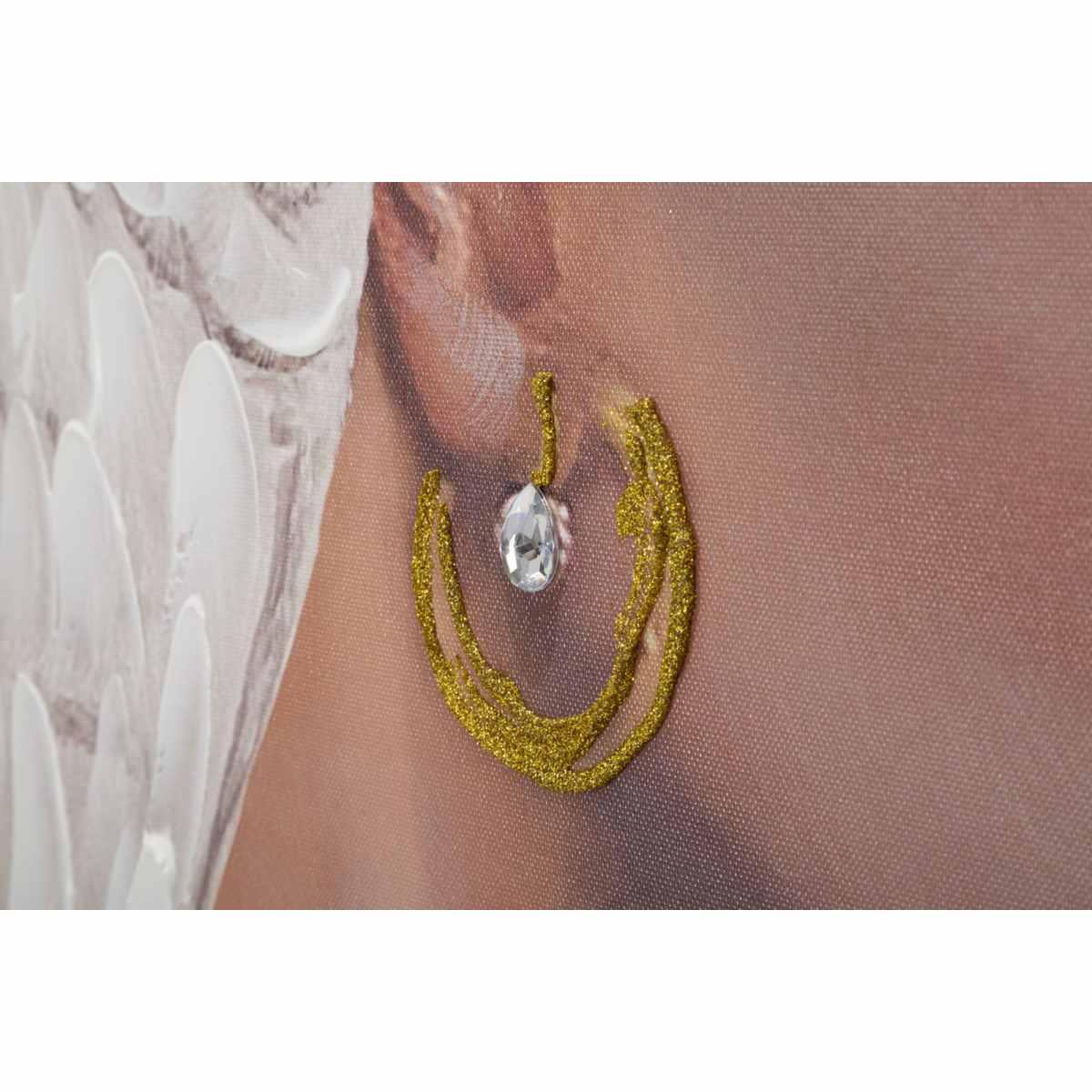 Quadro Dipinto Su Tela Kloe Verticale cm.90x3x120 |Mauro Ferretti