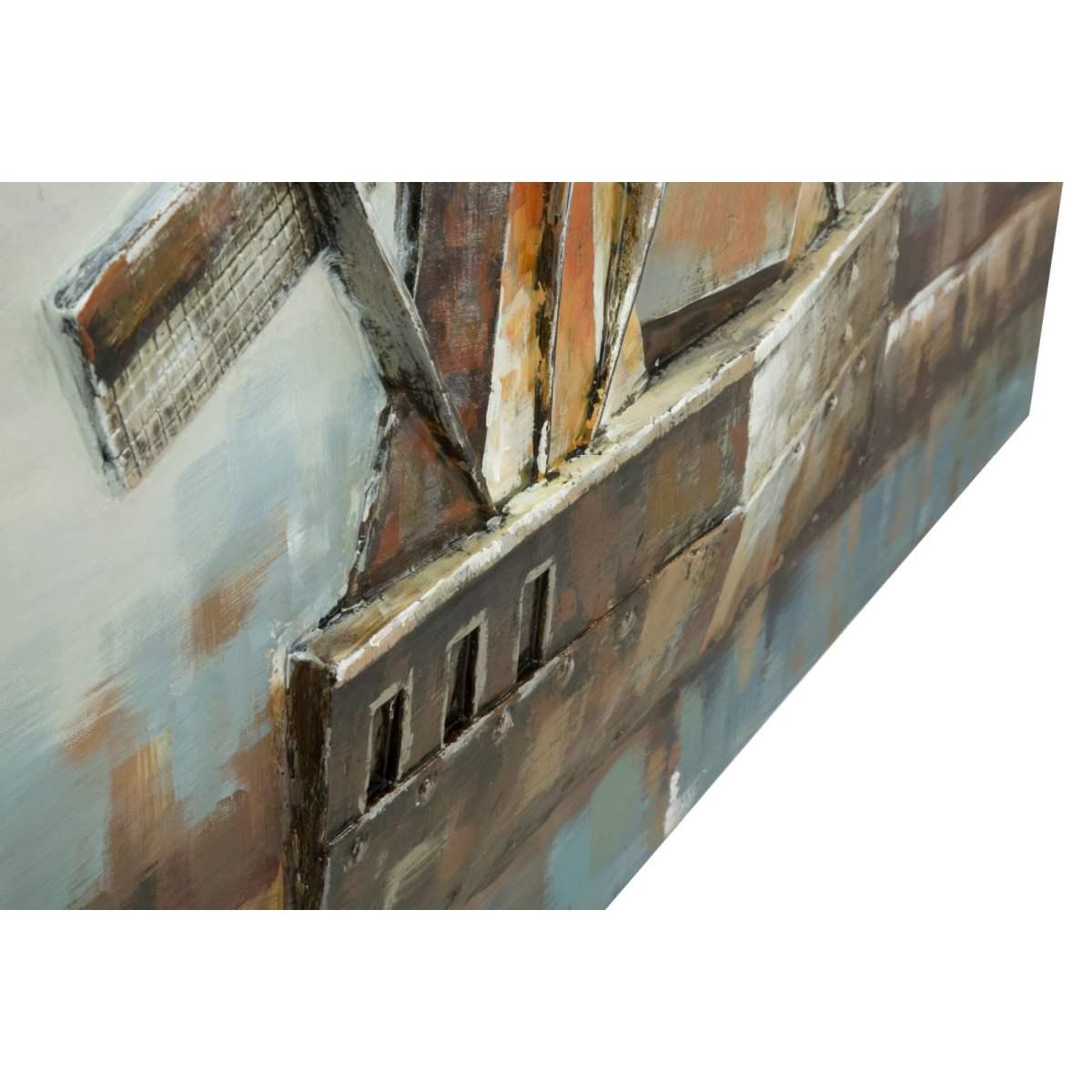 Quadro Dipinto Tela Mulino Vento cm.120x3,7x80 |Mauro Ferretti