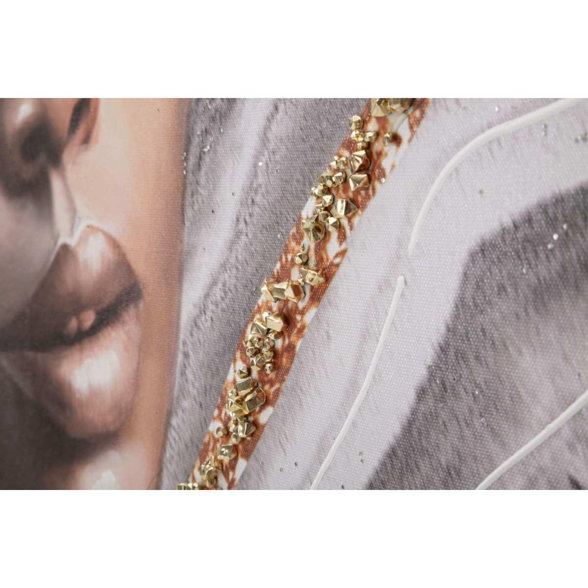 Quadro Dipinto Tela Naomi Mod.A cm.100x3x100 |Mauro Ferretti