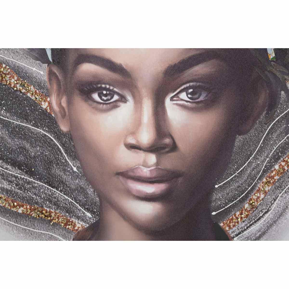 Quadro Dipinto Tela Naomi Mod.B cm.100x3x100 |Mauro Ferretti