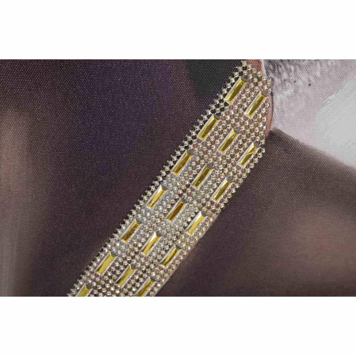 Quadro Dipinto Tela Naomi Mod.B cm.100x3x100 |Mauro Ferretti