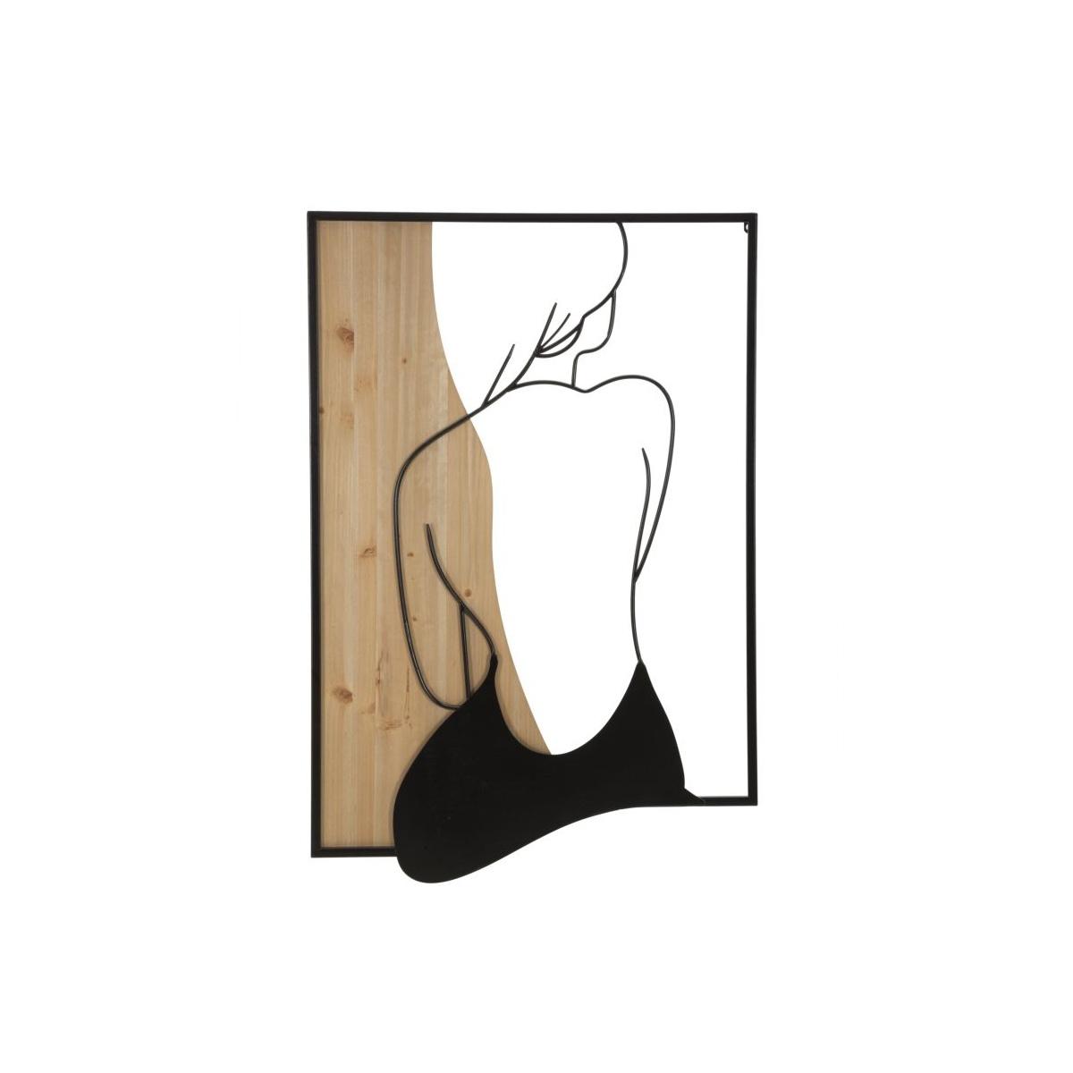 Quadro Pannello Da Muro Beauty Ferro E Wood 60x2x90 |Mauro Ferretti