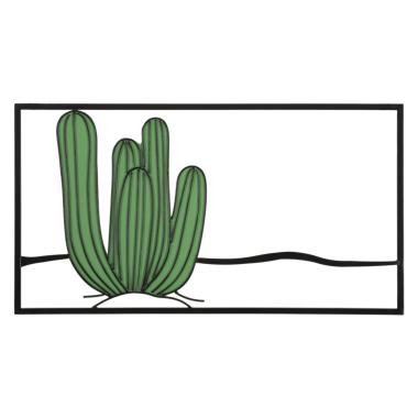 Quadro Pannello Da Muro Cactus cm.60x1,3x33 |Mauro Ferretti