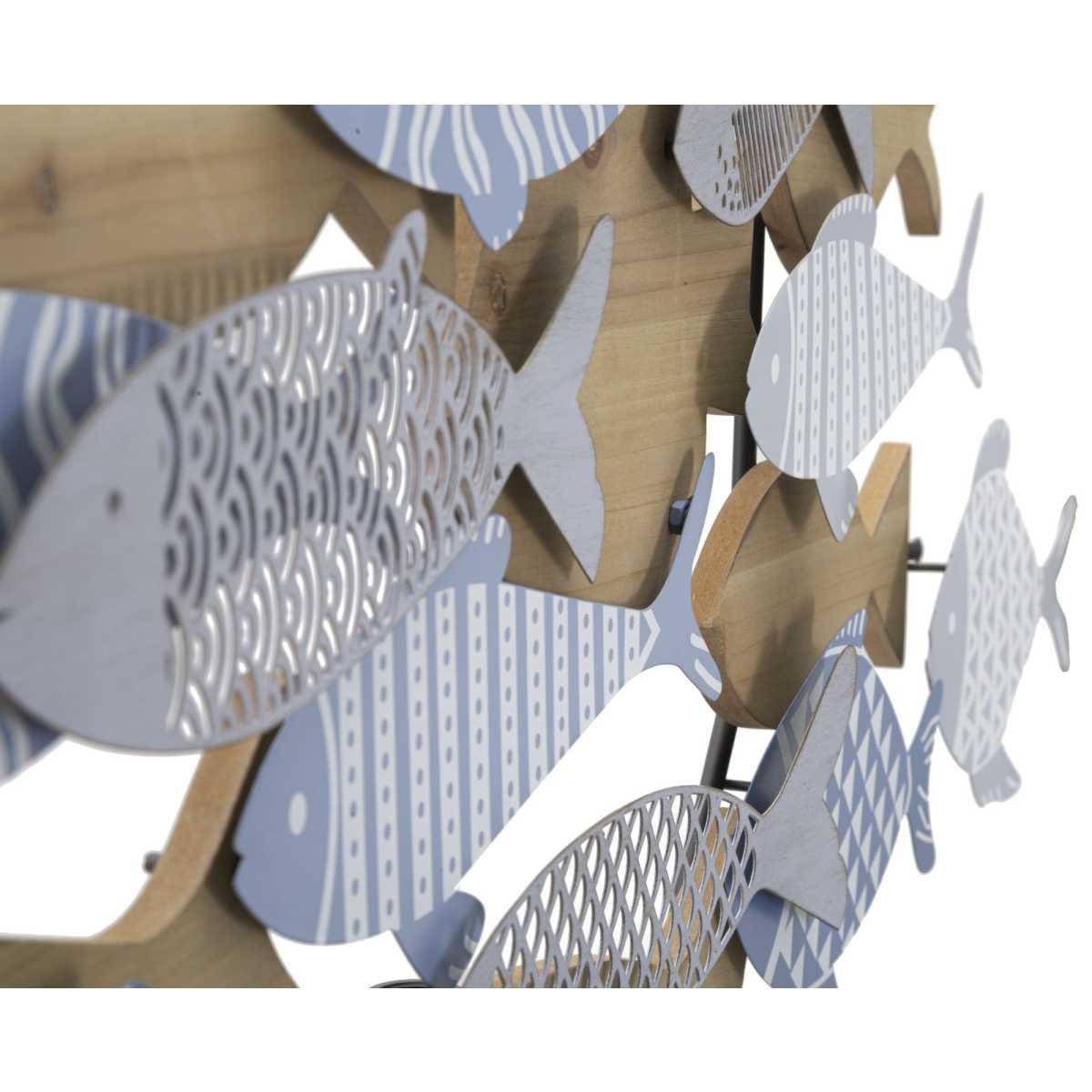 Quadro Pannello Da Muro Fish Sea cm.91x3x33,5 |Mauro Ferretti