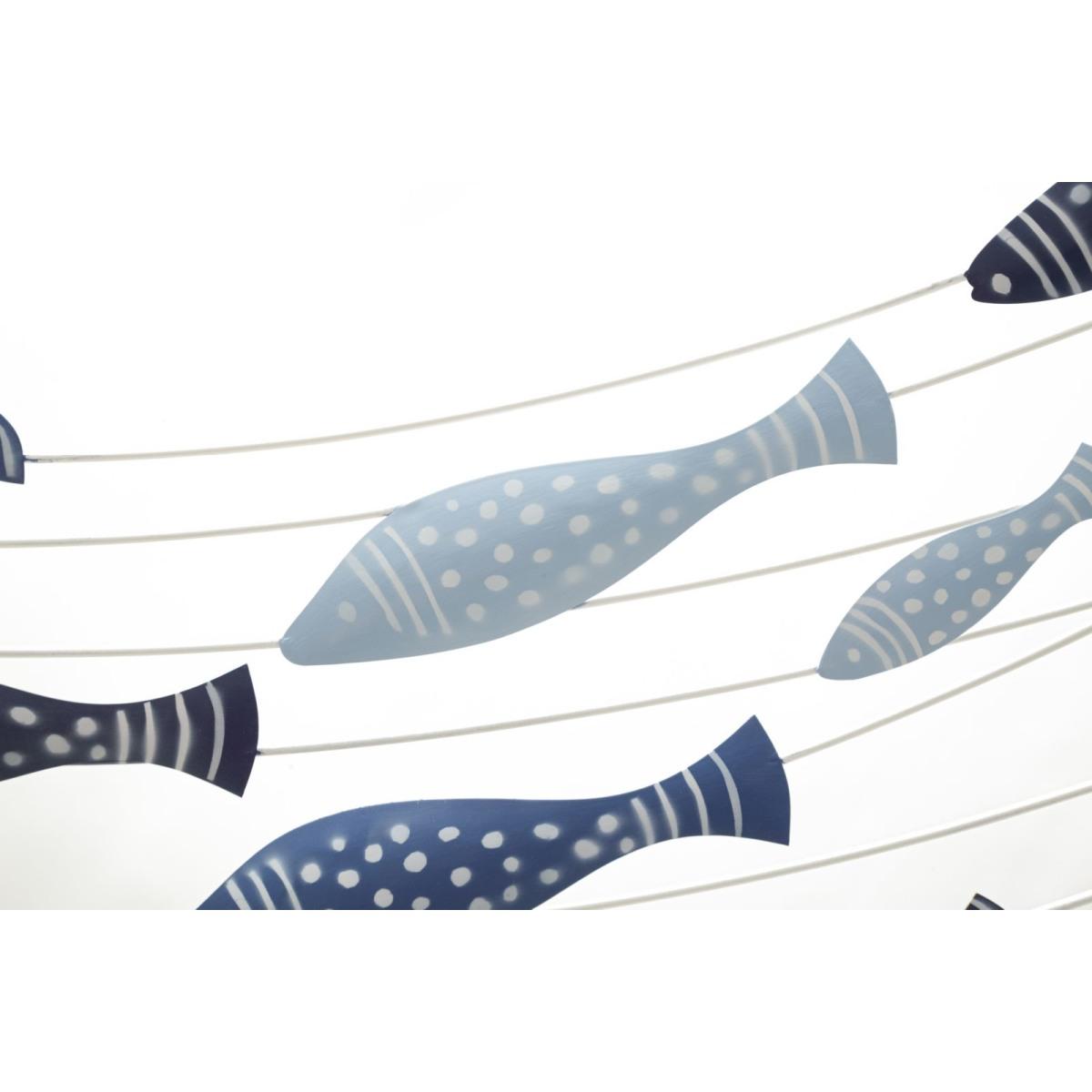 Quadro Pannello Da Muro Pesci cm.96,5x1,5x61 |Mauro Ferretti