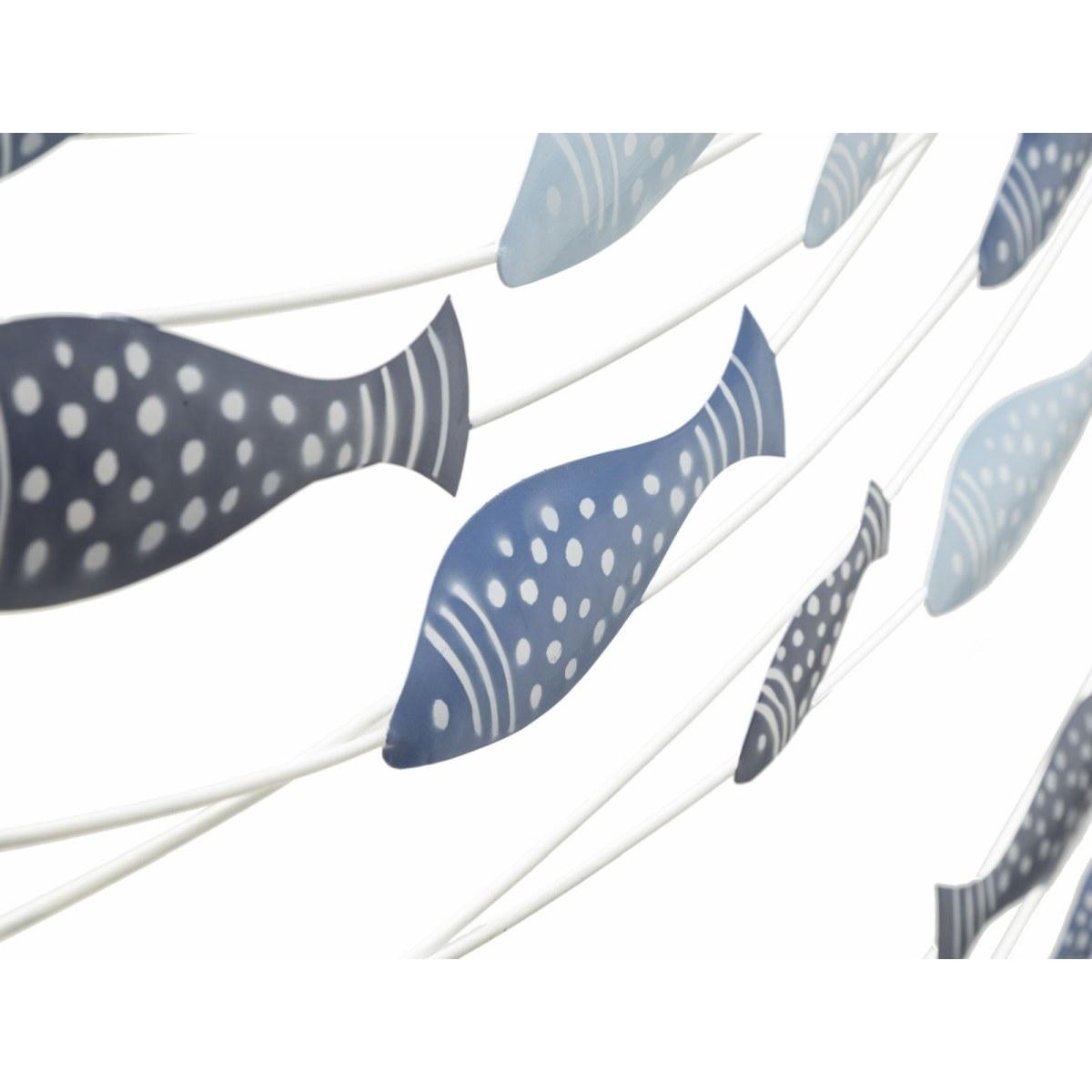 Quadro Pannello Da Muro Pesci cm.96,5x1,5x61 |Mauro Ferretti