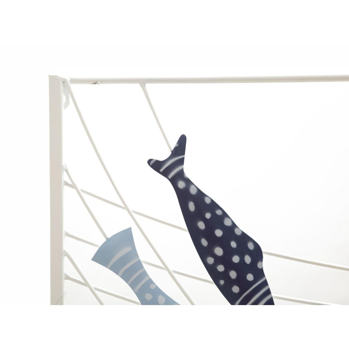 Quadro Pannello Da Muro Pesci cm.96,5x1,5x61 |Mauro Ferretti