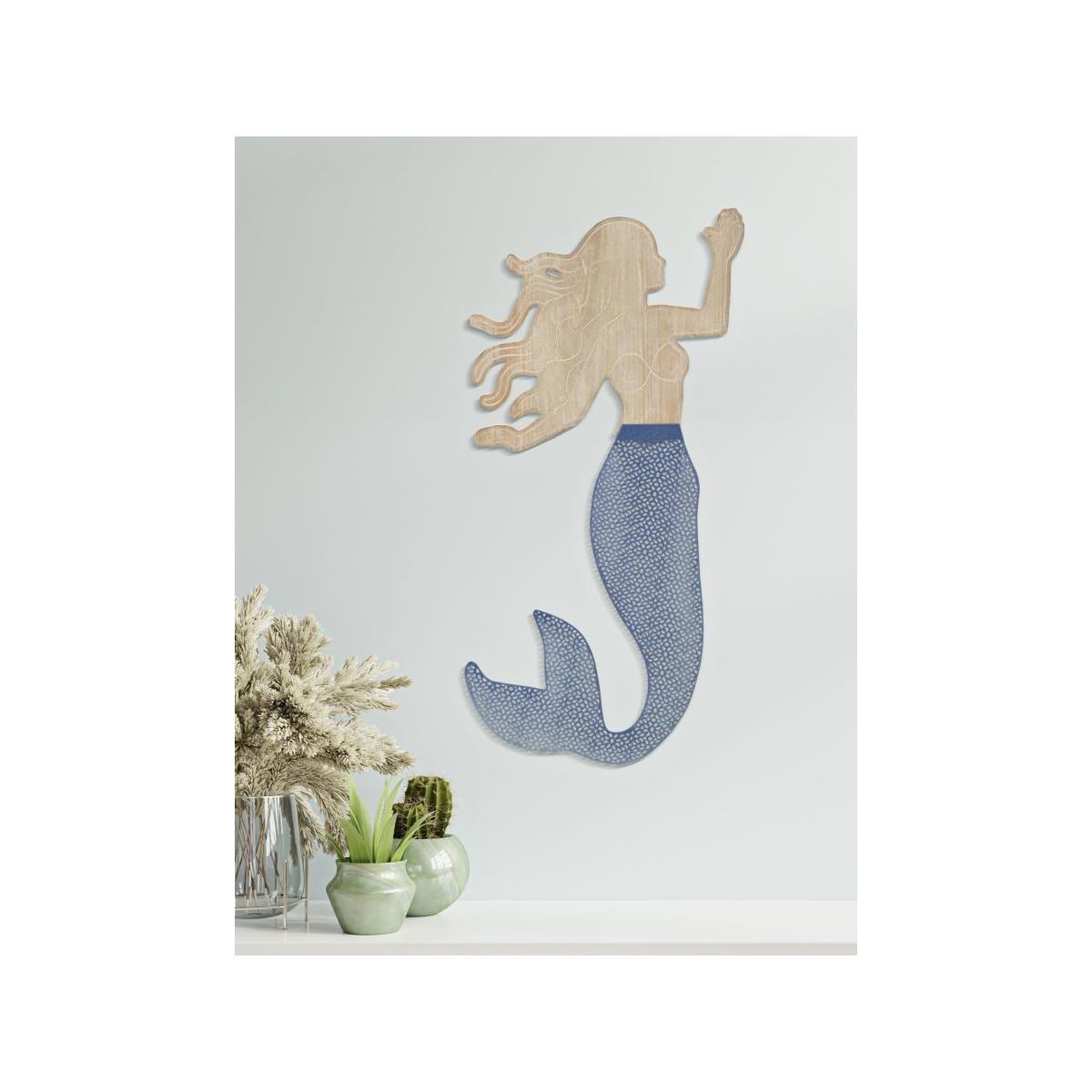 Quadro Pannello Da Muro Sirena cm.30,5x2x60 |Mauro Ferretti