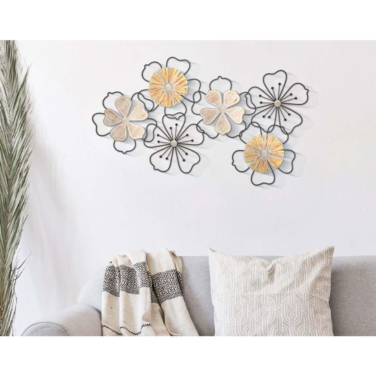 Quadro Pannello Ferro E Legno Itis cm.75x3,5x42 |Mauro Ferretti