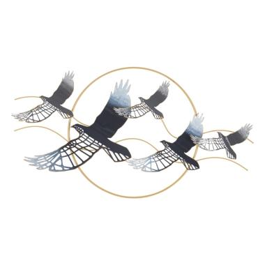 Quadro Pannello In Ferro Bird cm.91x7x50 |Mauro Ferretti