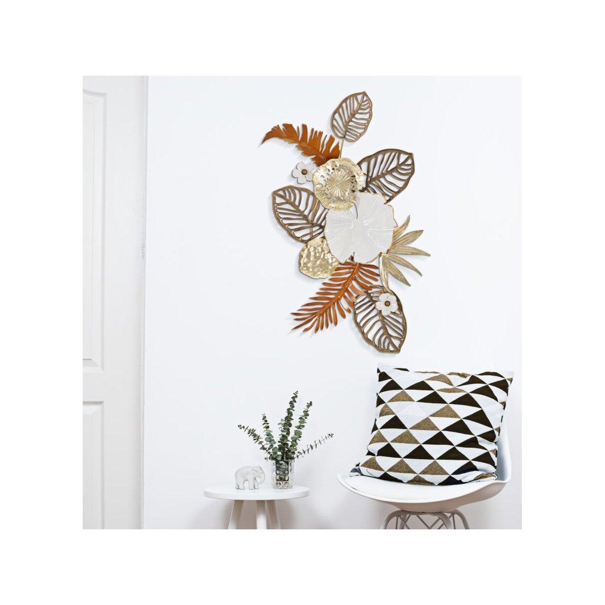 Quadro Pannello In Ferro Bouquet cm.50,8x7x87 |Mauro Ferretti