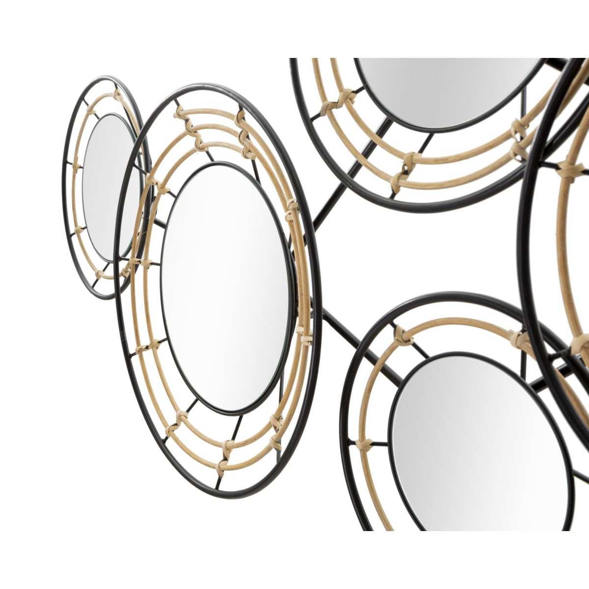 Quadro Pannello In Ferro Con Specchi Oporto cm.111x9,5x59 |Mauro Ferretti