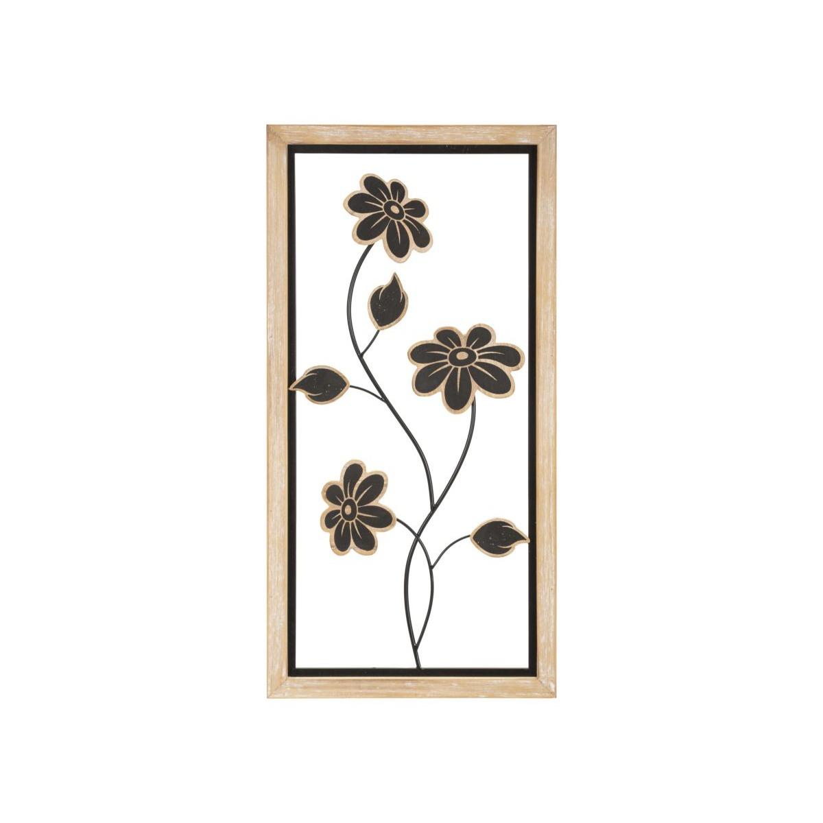 Quadro Pannello In Ferro E Legno Girish Mod.B cm.30x2,5x60 |Mauro Ferretti