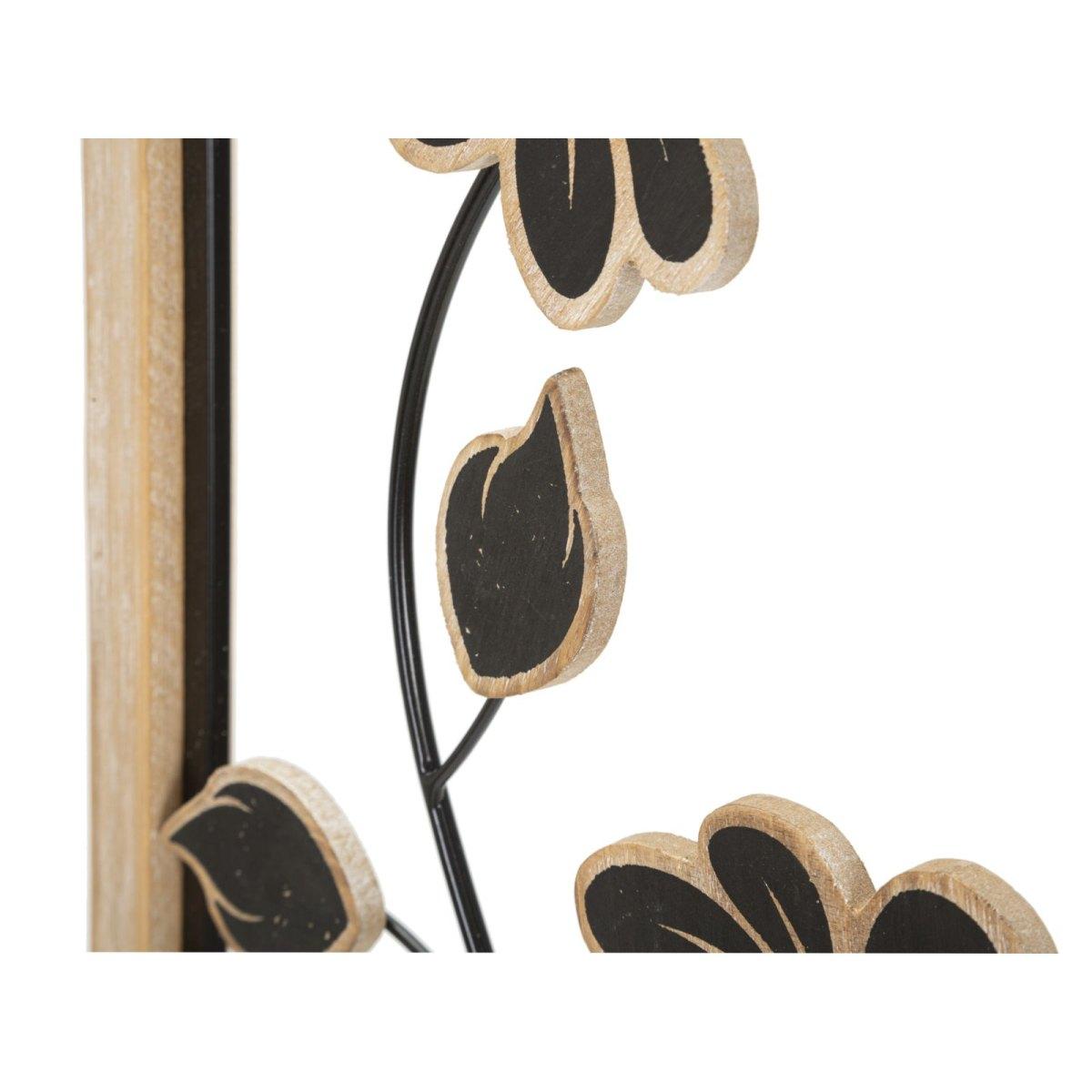 Quadro Pannello In Ferro E Legno Girish Mod.B cm.30x2,5x60 |Mauro Ferretti