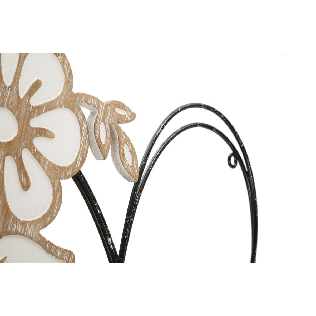 Quadro Pannello In Ferro E Legno Heart cm.50x2x45 |Mauro Ferretti