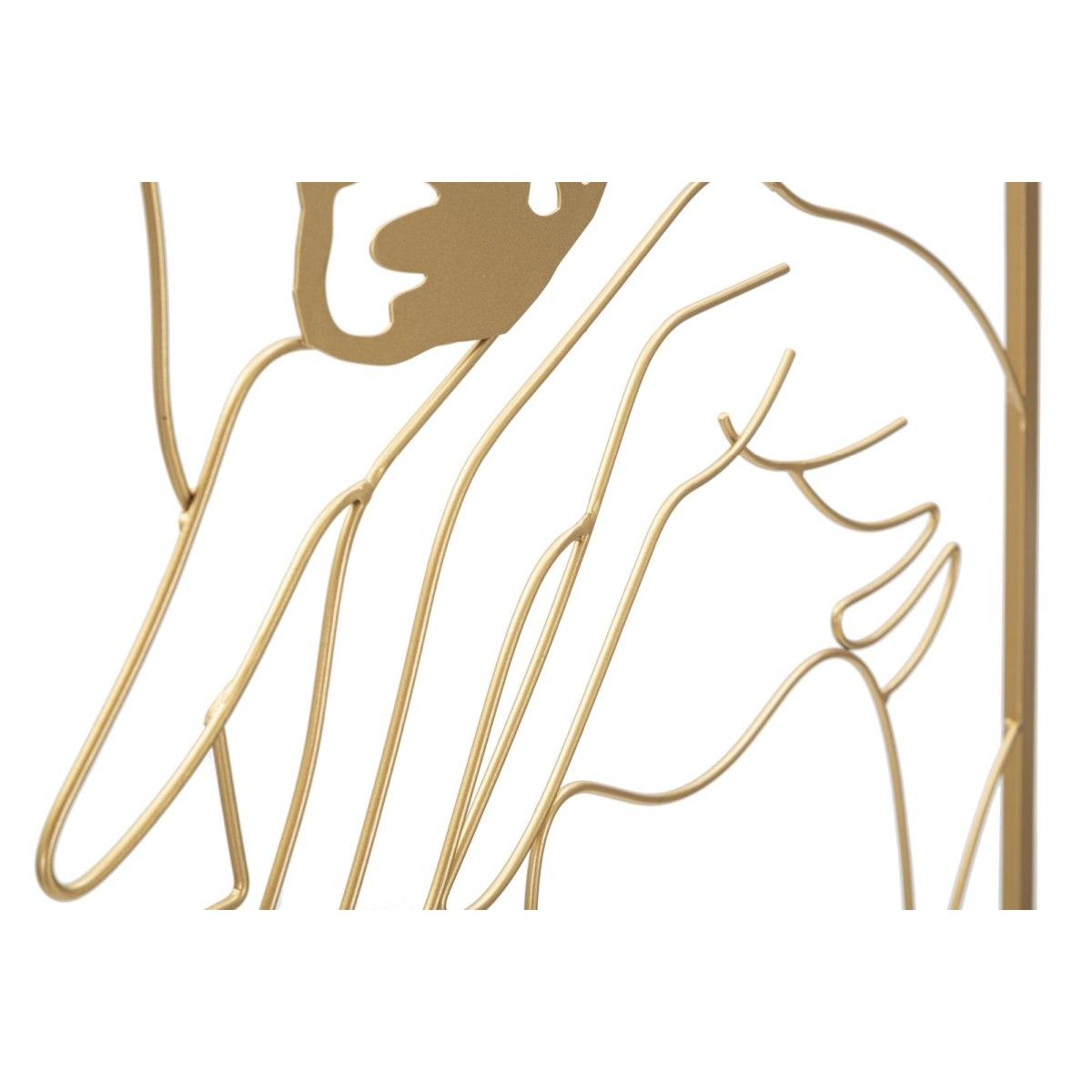 Quadro Pannello In Ferro Hands On Face cm.60x1x80 |Mauro Ferretti