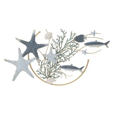 Quadro Pannello In Ferro Stella Marina cm.95,3x5x53,3 |Mauro Ferretti