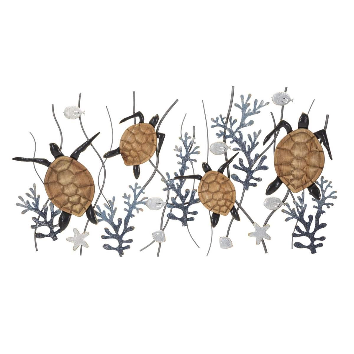 Quadro Pannello In Ferro Turtle cm.132,7x5,7x69,9 |Mauro Ferretti