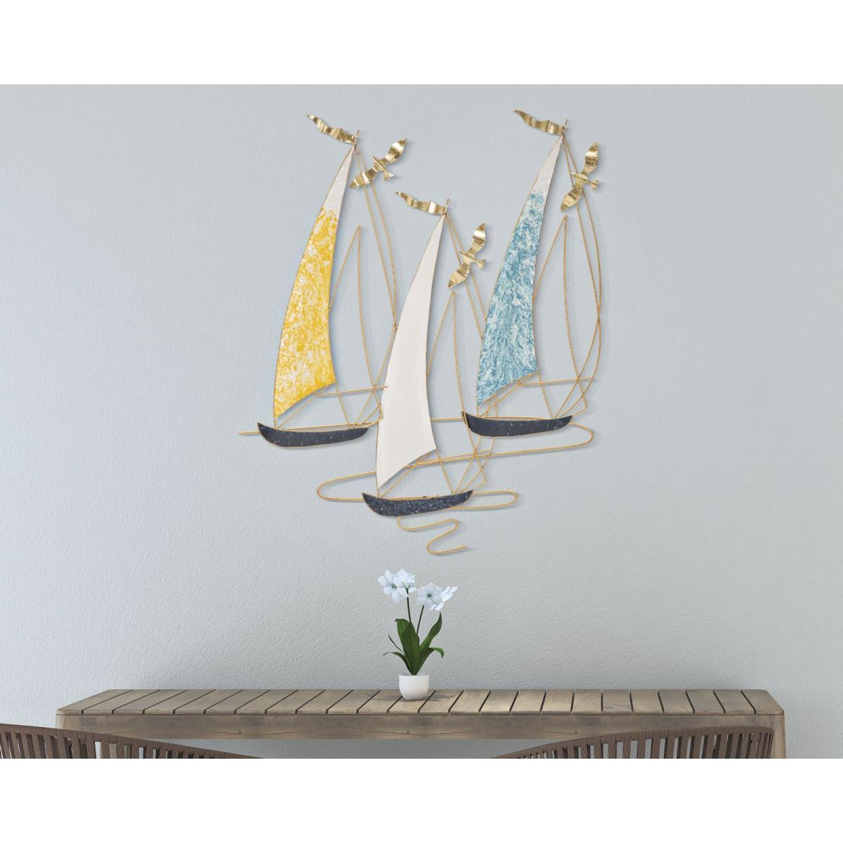 Quadro Pannello In Ferro Vela Color cm.78,7x3,8x97,8 |Mauro Ferretti