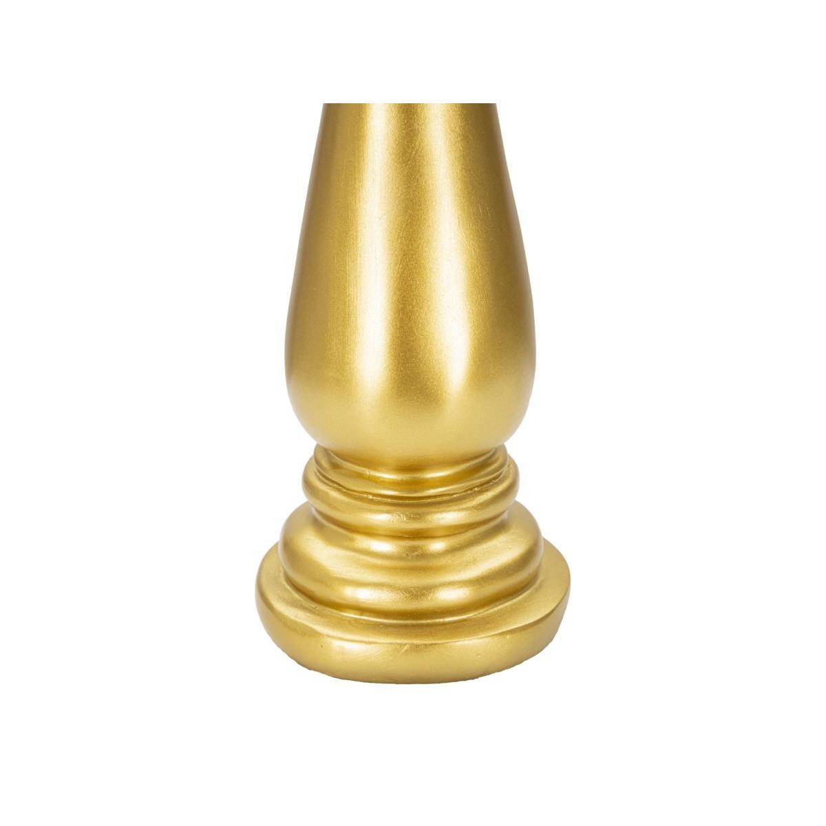 Scultura Alfiere Oro E Nero cm.Ø12,5x38,5 |Mauro Ferretti