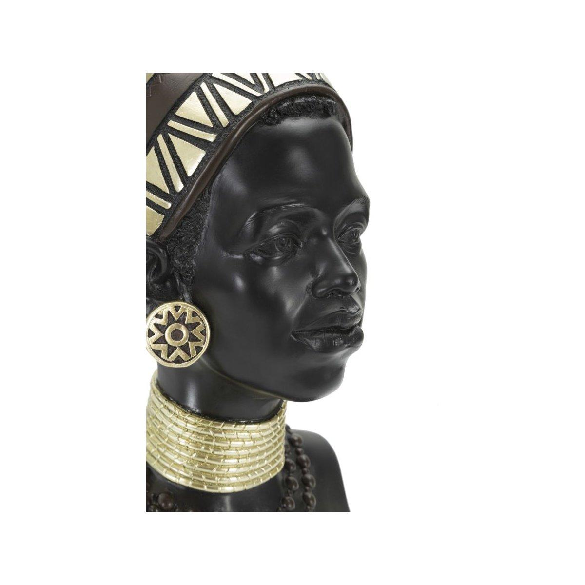 Scultura Donna Masai Tribu cm.23x19x38,5 |Mauro Ferretti