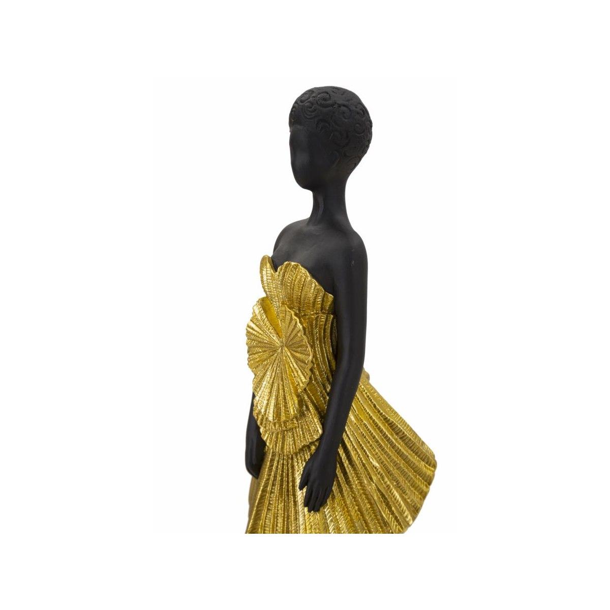 Scultura Donnina Fashion Gold cm.14,5x10x33 |Mauro Ferretti