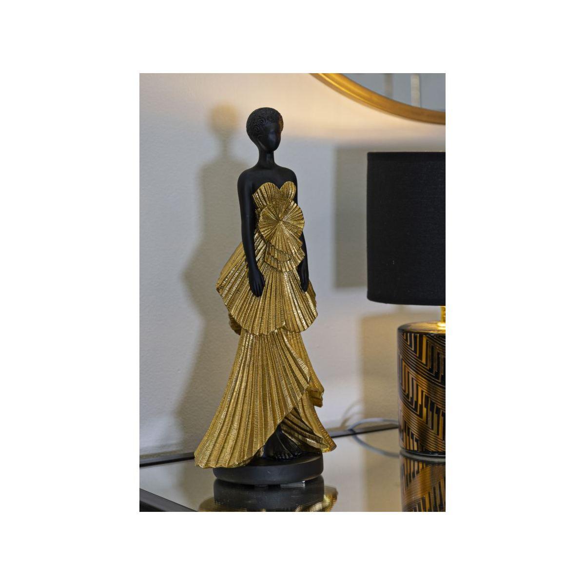 Scultura Donnina Fashion Gold cm.14,5x10x33 |Mauro Ferretti