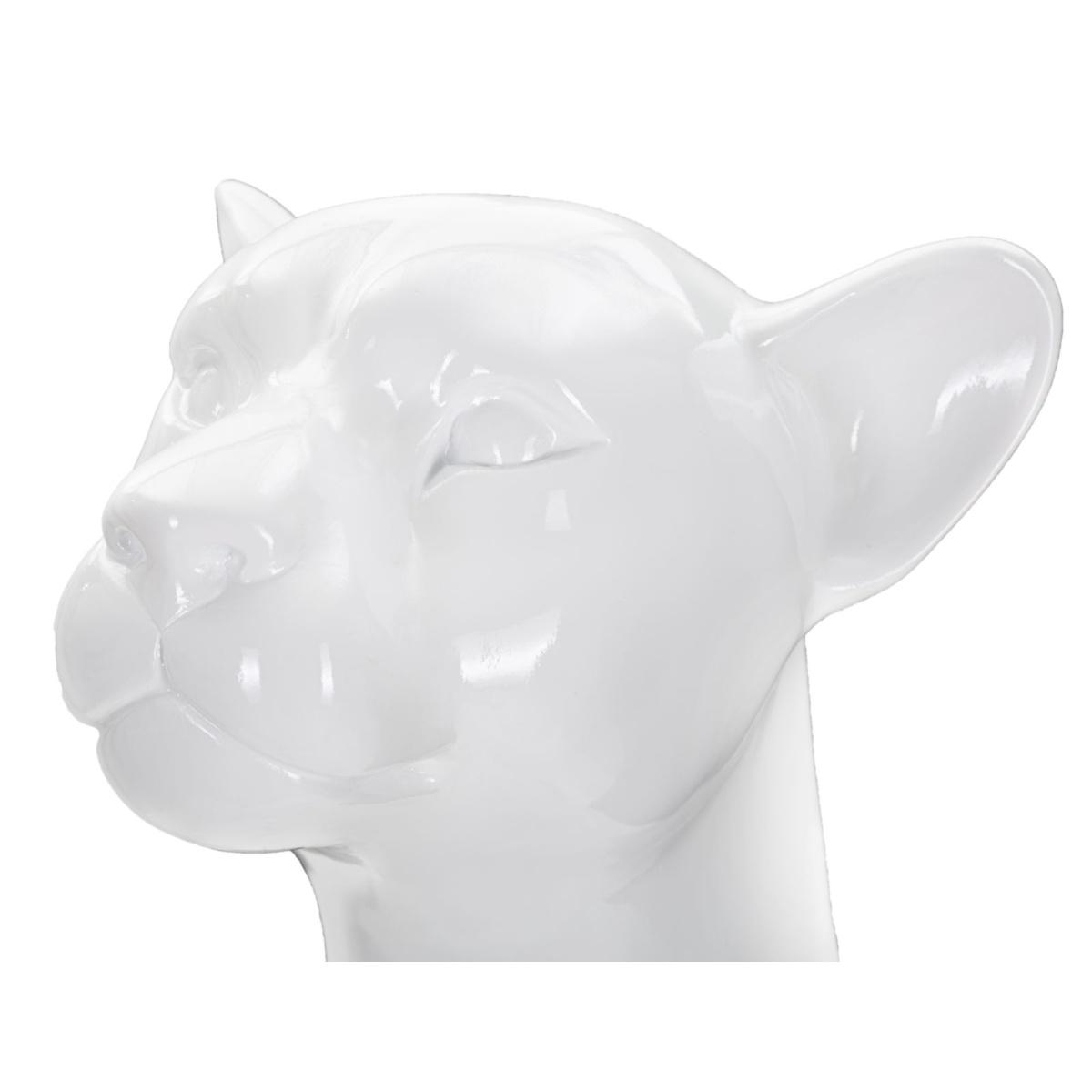 Scultura Leopardo Sit cm.27x28x74 |Mauro Ferretti