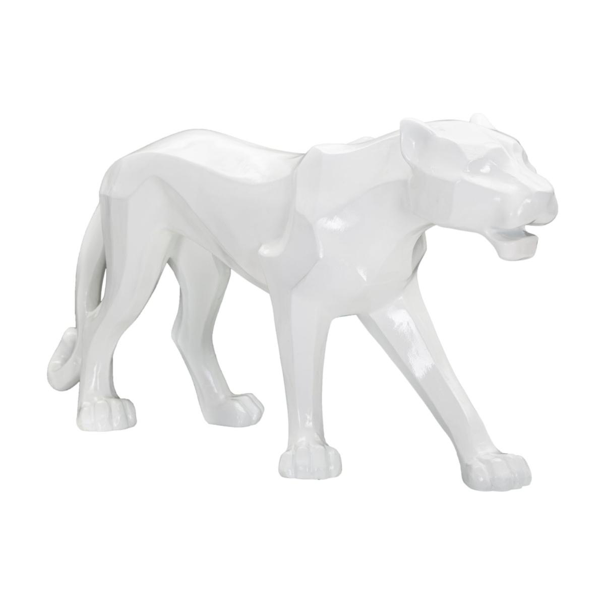 Scultura Pantera White cm.70x18x32,5 |Mauro Ferretti