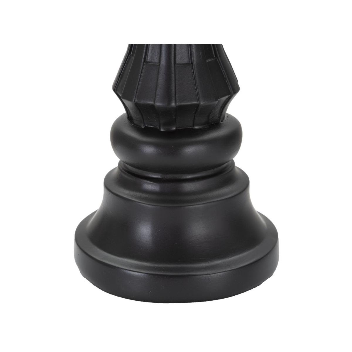 Scultura Re Nero E Oro cm.Ø13x40,5 |Mauro Ferretti