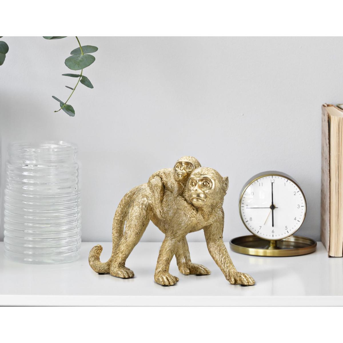 Scultura Scimmia Mom cm.29,5x11,5x18,5 |Mauro Ferretti