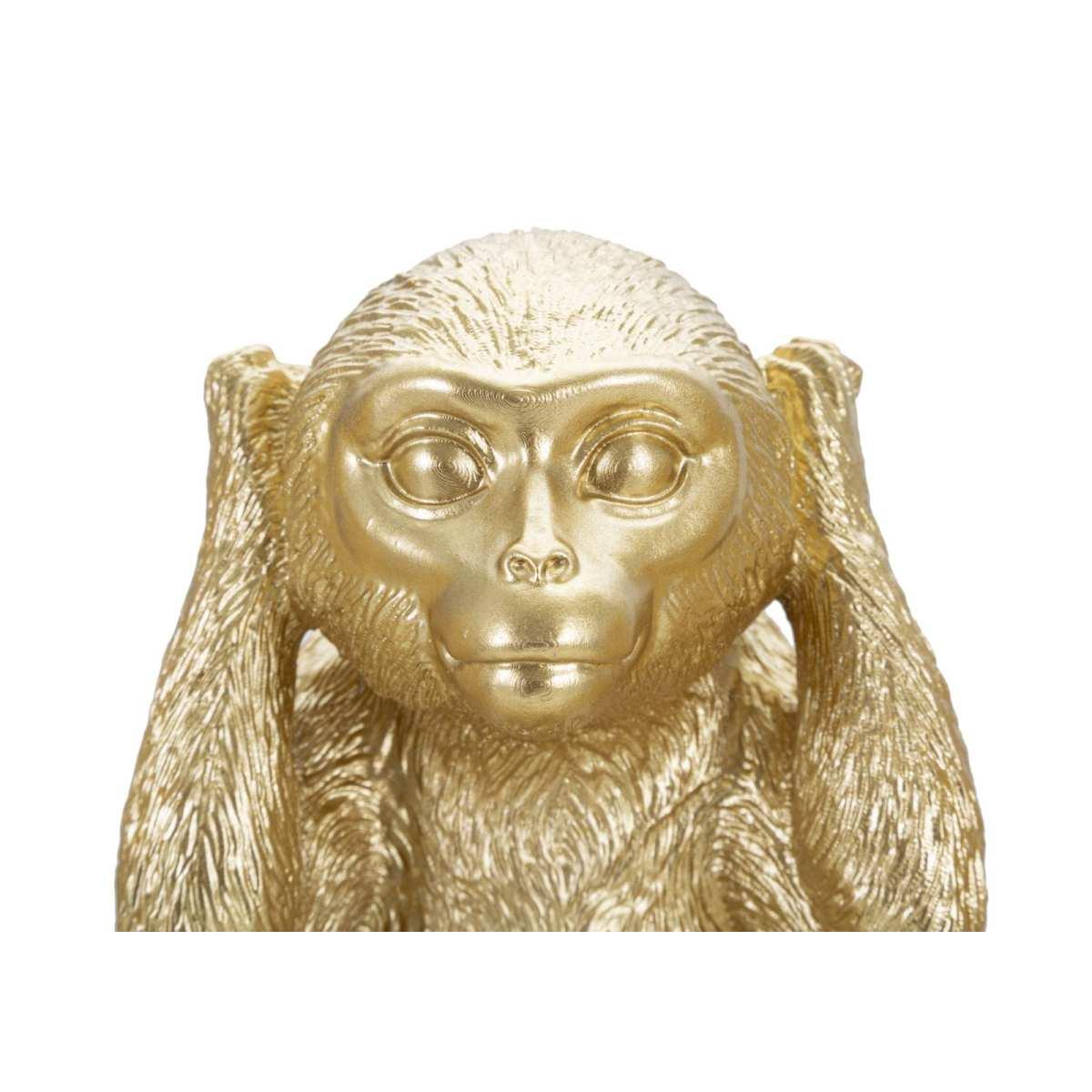 Scultura Scimmia Non Vedo Non Sento Non Parlo Set 3 Pz cm.13x14x19.5 |Mauro Ferretti