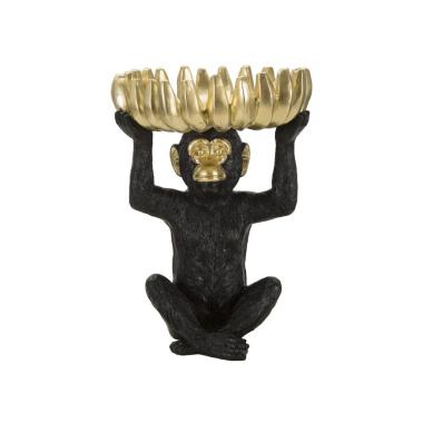 Scultura Scimmia Svuota Tasche Banane cm.Ø23x31,5 |Mauro Ferretti
