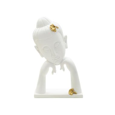 Scultura Testa Buddha Mod.B cm.21,5x13x36 |Mauro Ferretti