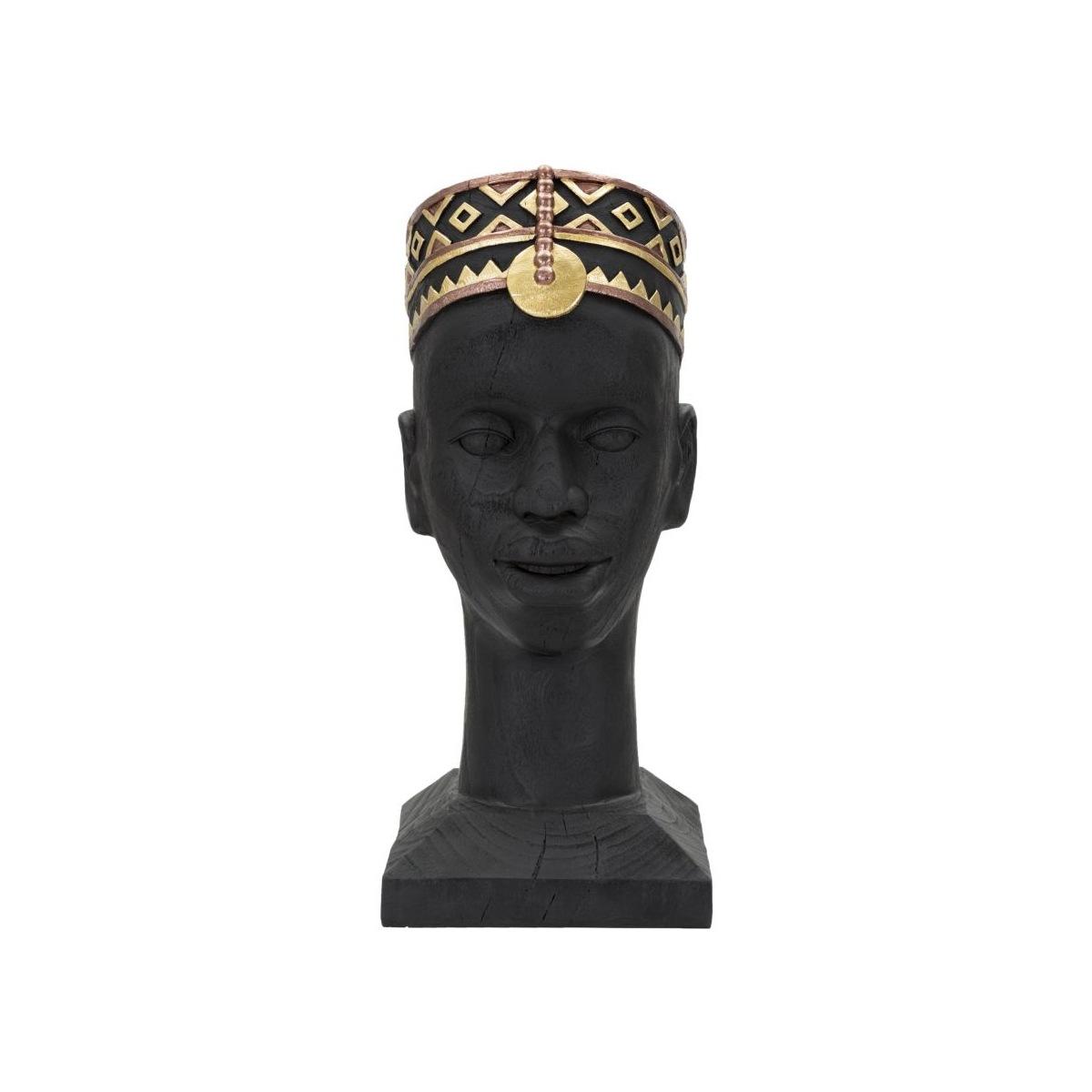 Scultura Uomo Masai cm.25x25x56 |Mauro Ferretti